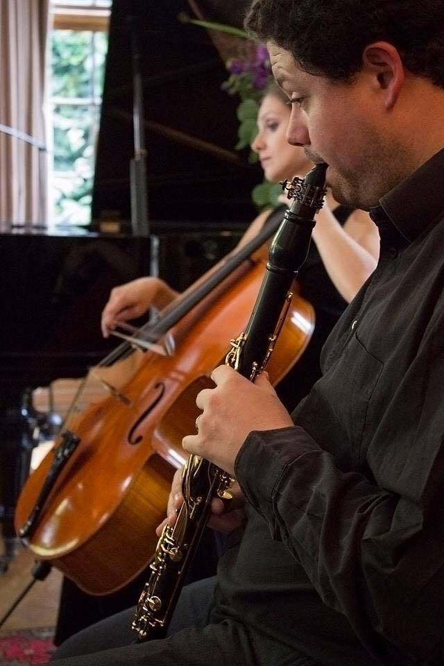 Peter Cigleris playing in an ensemble