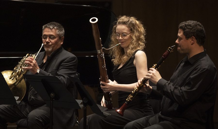 Peter Cigleris playing in an ensemble